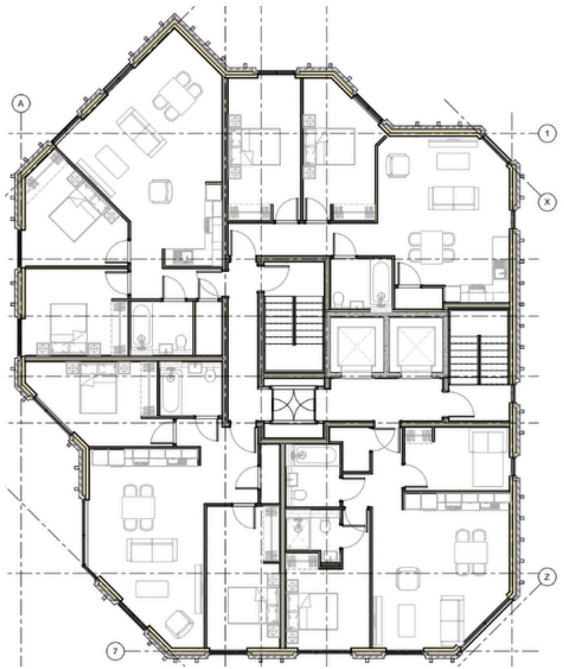 Example floorplate — layouts subject to change