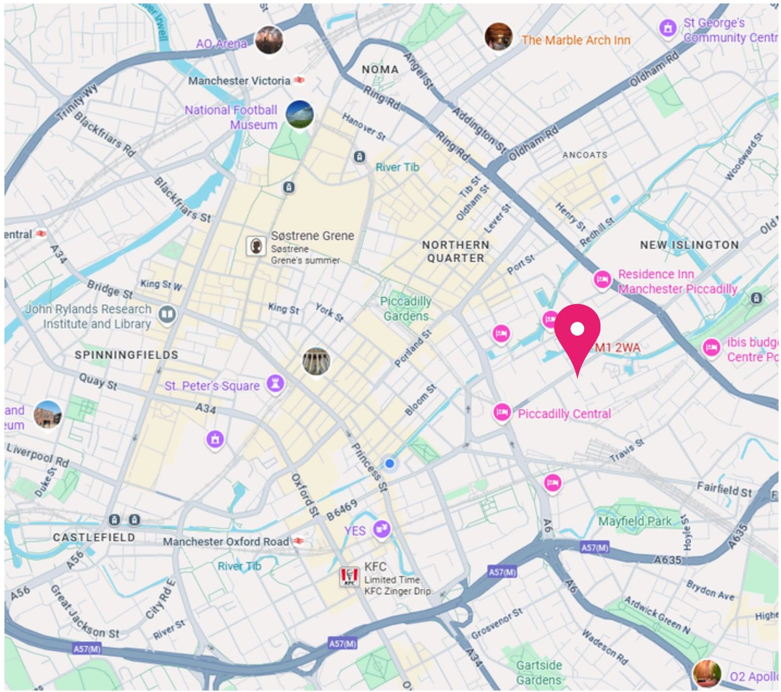 Local area, landmarks and points of interest